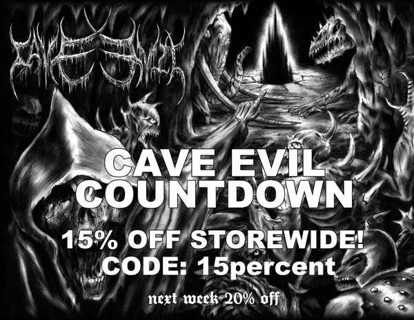 COUNTDOWN CAVE EVIL SALE (20% storewide - CODE: 20percent)