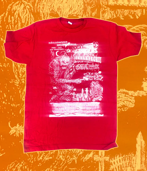 HALLOWEEN NIGHTMARES FEST T-Shirt (SS Red & Black)